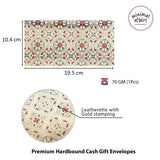 Premium Leatherette Cash Gifting Sagun Envelope  - Rugged Pattern