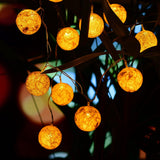 sundelier 10 Led Cotton Ball Fairy String Decorative Lights