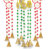 Handcrafted Multicolor Wheel and Big Bell Latkans,