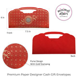 Purse Shape Shagun Envelopes with Coin, Cash Gift for Weddings – Multicolor