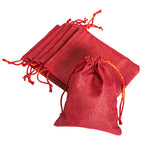 Small Jute Potli Bags for return gifts - Red