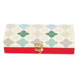 Teal pattern Thermal Laminated Cash Box for Gifting - Multicolor