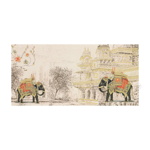 Royal elephant matt laminated premium shagun envelopes multicolor