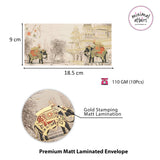 Royal elephant matt laminated premium shagun envelopes multicolor