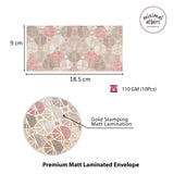 Geometric Pink matt laminated premium shagun envelopes multicolor