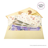 Purse Shape  2 Fold Design Scented Paper Designer Shagun Envelopes - Multicolor