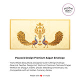 Purse Shape  2 Fold Design Scented Paper Designer Shagun Envelopes - Multicolor