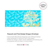 Tree and Peacock Premium Shagun Envelopes - Multicolor