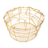 Multipurpose Basket with Lid, Stainless Steel Wire Design - Size - 23 x 12 CM