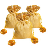 Small Organza, Jari Bags for return gifts - Gold