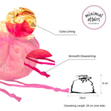 Organza small return gift Potli for wedding, festival gifting - Pink